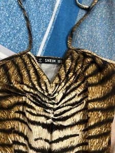 Shein Tiger Print One Piece bodysuit