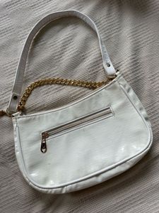 white purse