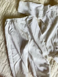 Baby White Bear Outfit Set