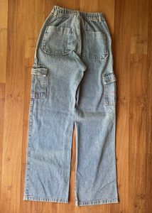 Light Wash Cargo Jeans