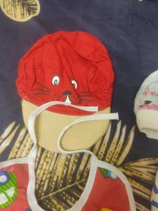 combo Cute Baby Bib and Hat Set