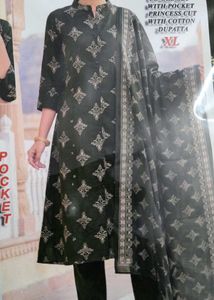 Elegant Printed Kurta Set with Dupatta