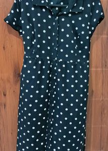 Classic Polka Dot Button-Up kurta