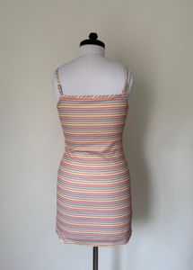 Striped Spaghetti Strap Mini Dress