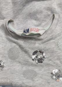 Cute Grey Polka Dot Tee