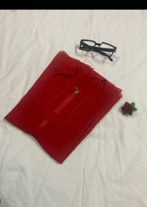 Vibrant Red Spaghetti Strap Top