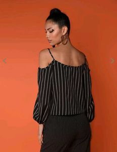 Striped Off-Shoulder Top