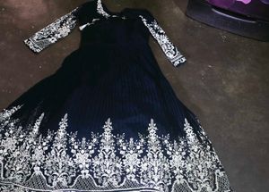 Elegant Embroidered Anarkali Gown
