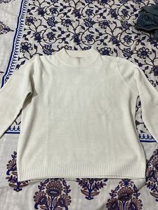 Classic White Knit Sweater