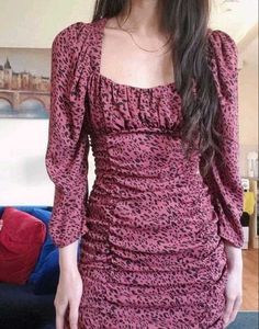 Zara printed dress