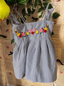 Charming Striped Floral Top