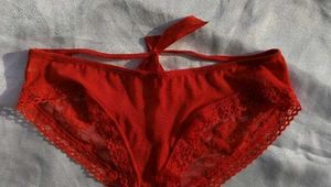 Red Lace Briefs