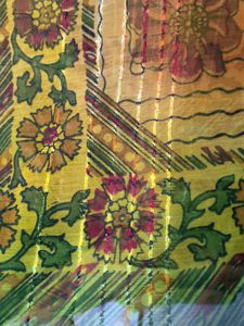 Simple Saree With Floral Print