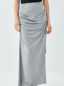 Grey Midi Skirt