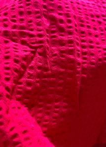 Bright Hot Pink Textured Button-Up Shirt