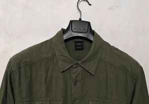 Men's Olive Green Casual Shirt