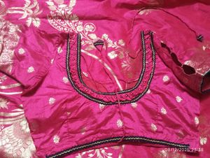 Elegant Pink Readymade Saree Blouse