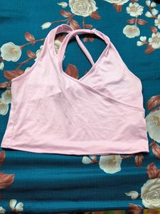 Cute Pink Halter Neck Top