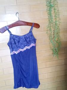 purple 💜Floral Lace Strap Nightdress
