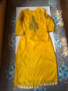 Biba Embroidered Kurta with Leggings &amp; Dupatta