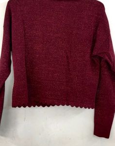 FOR CHRISTMAS  PARK AVENUE RED SHIMMERY TOP