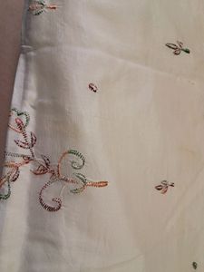 OFFWHITE ARTSILK SAREE