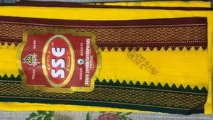 SSE Yellow cotton hand gamchha