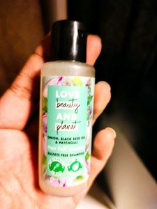 Love Beauty and Planet Onion mini trial shampoo