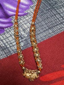 Elegant Beaded Necklace with Pendant