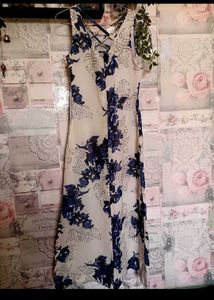 Set Of Two Elegant Floral Maxi Dresses