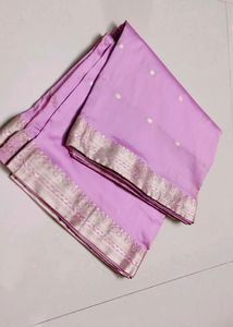 Beautiful Zari Border Saree.