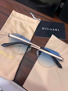 BVLGARI Rimless Cat Eye Sunglasses