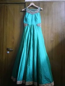 Beautiful Teal Blue Ethnic Gown