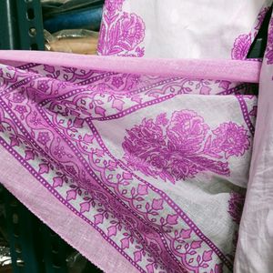 Hand Block Anarkali Set
