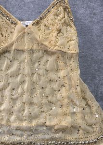 Embellished Sheer Camisole Top