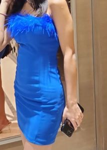 Small Size Blue Dress For Women