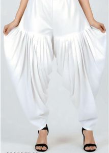 Elegant White Dhoti Pants