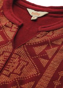 Maroon Kurta with Gold Print