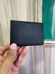 Atoll Greece  Black Genuine Leather Flap Wallar