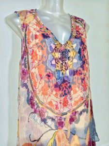Bohemian Print Layered Dress L-XL 36"- 40"