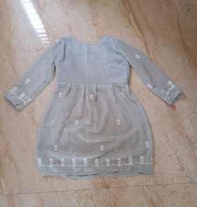 Elegant Light Blue Embroidered Kurta