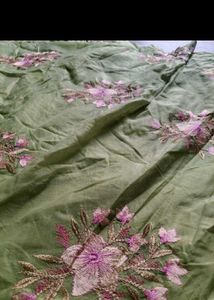 Embroidered Green Ethnic Gown