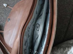 Embroidered Suede &amp; Leather Handbag (kashmiri hand