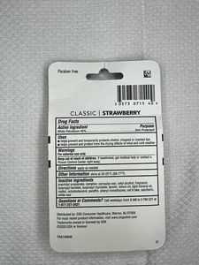 Chapstick Classic Strawberry Lip Balm 3 Pack
