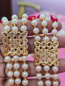 ✨ Elegant Pearl &amp; Red Bead Necklace ✨