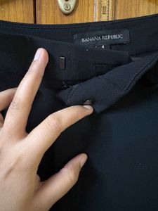 Black Wide Leg Cropped Pants