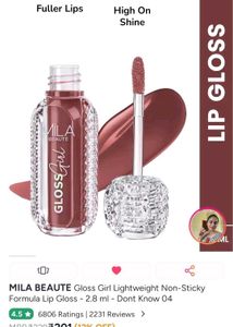 MILA BEAUTE Glossy Girl Lipstick
