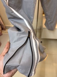 Stylish Grey Track Pants with Side Stripes