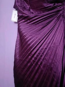 Asymmetrical One-Shoulder Pleated Dress