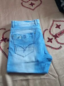 Stylish Light Blue Denim Jeans